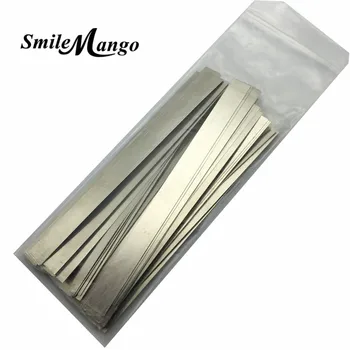 0.1 mm x 2mm x 100 mm 100pcs Pure Nickel Plate Strap Strip Sheets 99.96% for battery spot welding machine oprema zavarivanje