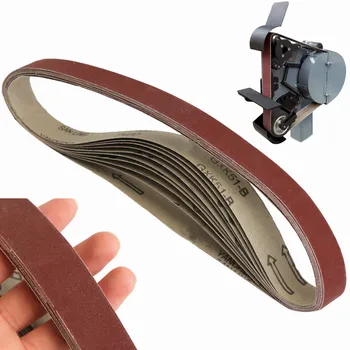 10 kom./compl. Heavy 760X25mm 400# Grit Power Sanding Pojas Sander Belts Paper