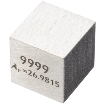 1pcs 99.99% High Purity performansi aluminij Alloy Element Cube 10mm Metal Density Kocke klesanog element periodnog sustava elemenata kocke