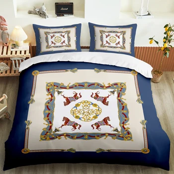 2020 nova luksuzna 3D ispis udoban bračni krevet komplet posteljinu deka komplet posteljinu jastučnicu ekstra veliki