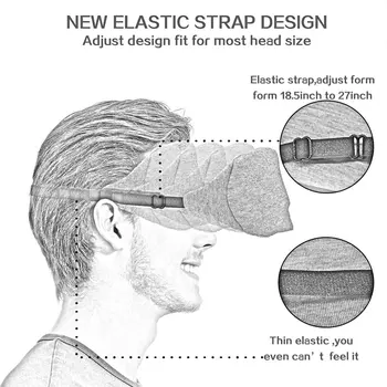 3D prozračna Maska za spavanje poveze Spavanje maska za oči puni blok poklopac sjena za oči krpa za Spavanje pomoć povez na oči nos regulirano