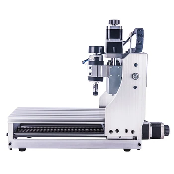 4 Axis CNC Carving Machine 3020 Wood Router 300W Spindle Motor with free 3pcs ER11 Spring Collect and 10pcs 3.175 mm Drill Bits
