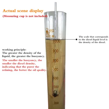 5pcs ulje dizel benzin гидрометр плотномер benzin денситометр tester staklo float m točnost 0.005