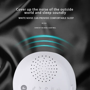 Bijeli Šum Stroj Senzor Punjiva Glazba Spavanje I Opuštanje Baby Sleep Alert Odrasla Ured Putovanja Spavanje Dummy Prijenosni