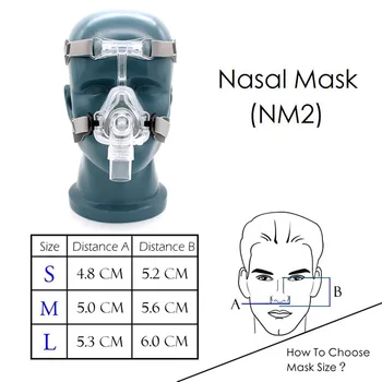 BMC CPAP Nasal NM2 Maska s podesivim fleksibilan remenom šešir najbolje назальное liječenje CPAP za apneja za vrijeme spavanja hrkanje pluta