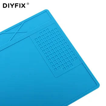 DIYFIX 31x21cm toplinska izolacija silikonska brtva stol mat platforma za održavanje lemljenje BGA servis postaja s vijčanim direktivom