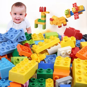 Gradivni blokovi 61-366 kom Duploes serije DIY Big Bricks Assembly velike čestice Navalny blok razvojne igračke Dječji dar