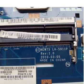 Matična ploča za notebook Acer ASPIRE 5551G 5552G MBR4302001 NEW75 LA-5911P REV:1.0 s grafičkom karticom 8 čipova