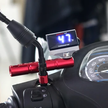 Motocikl digitalni termometar mjerač temperature vode s pozadinskim osvjetljenjem motocikli termometar voltmetar brojač vruće
