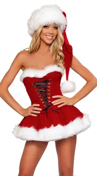 Sexy hot Dress Suit Women Christmas Fancy Party Dress Sexy Santa Outfits Hoodie Santa Claus Sweetie cosplay odijela Djeda Mraza