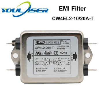 Snaga EMI filter CANNY WELL CW4L2-10A-T / CW4L2-20A-T jednofazni AC 115V / 250V 20A 50/60 Hz napajanje filter Besplatna dostava