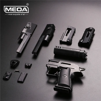 Vanjski pucač igra pištolji igračke za dječake gradivni blokovi igračku pištolj Desert Eagle DIY pištolj puška može pucati mecima i uputama