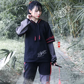 VEVEFHUANG anime Wei WuXain velemajstor демонического uzgoja cosplay vezeni unisex kaput suknja cosplay kostim stranka Allo