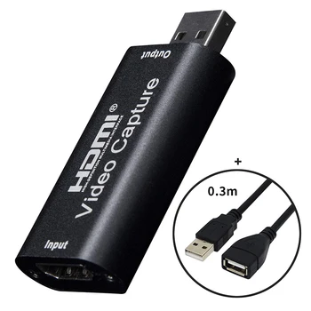 Video capture kartice HDMI za USB2. 0 1080P Hvatač Snimač s USB-удлинителем za PS4 DVD-snimanje Live Streaming